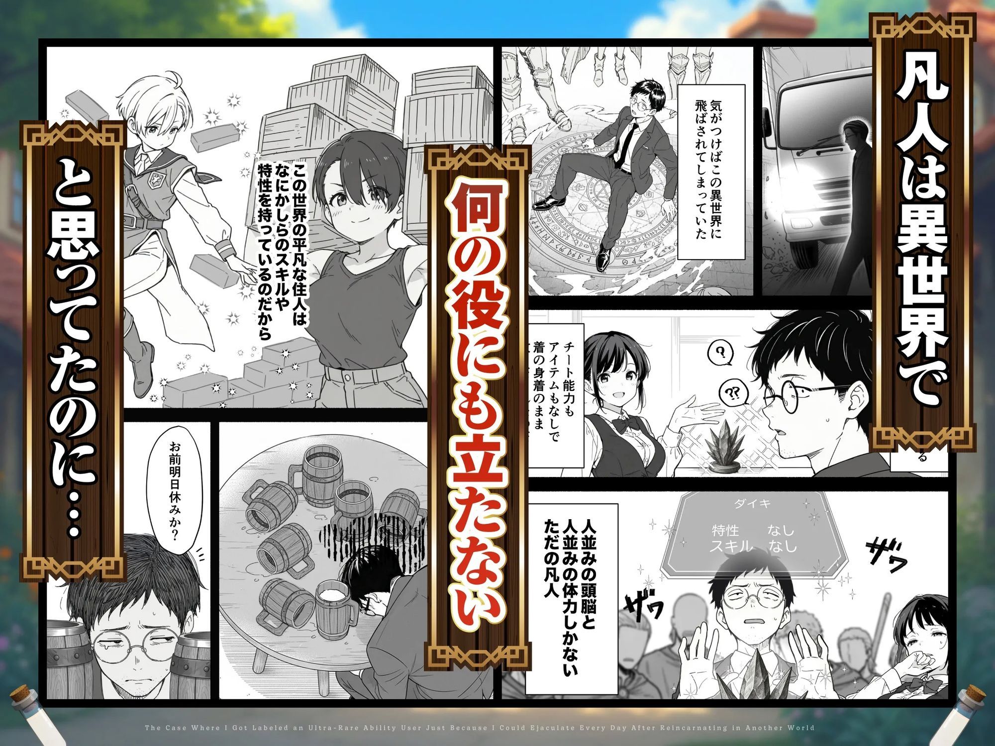 異世界転生したら毎日射精できるというだけで激レア能力者認定された件 画像1