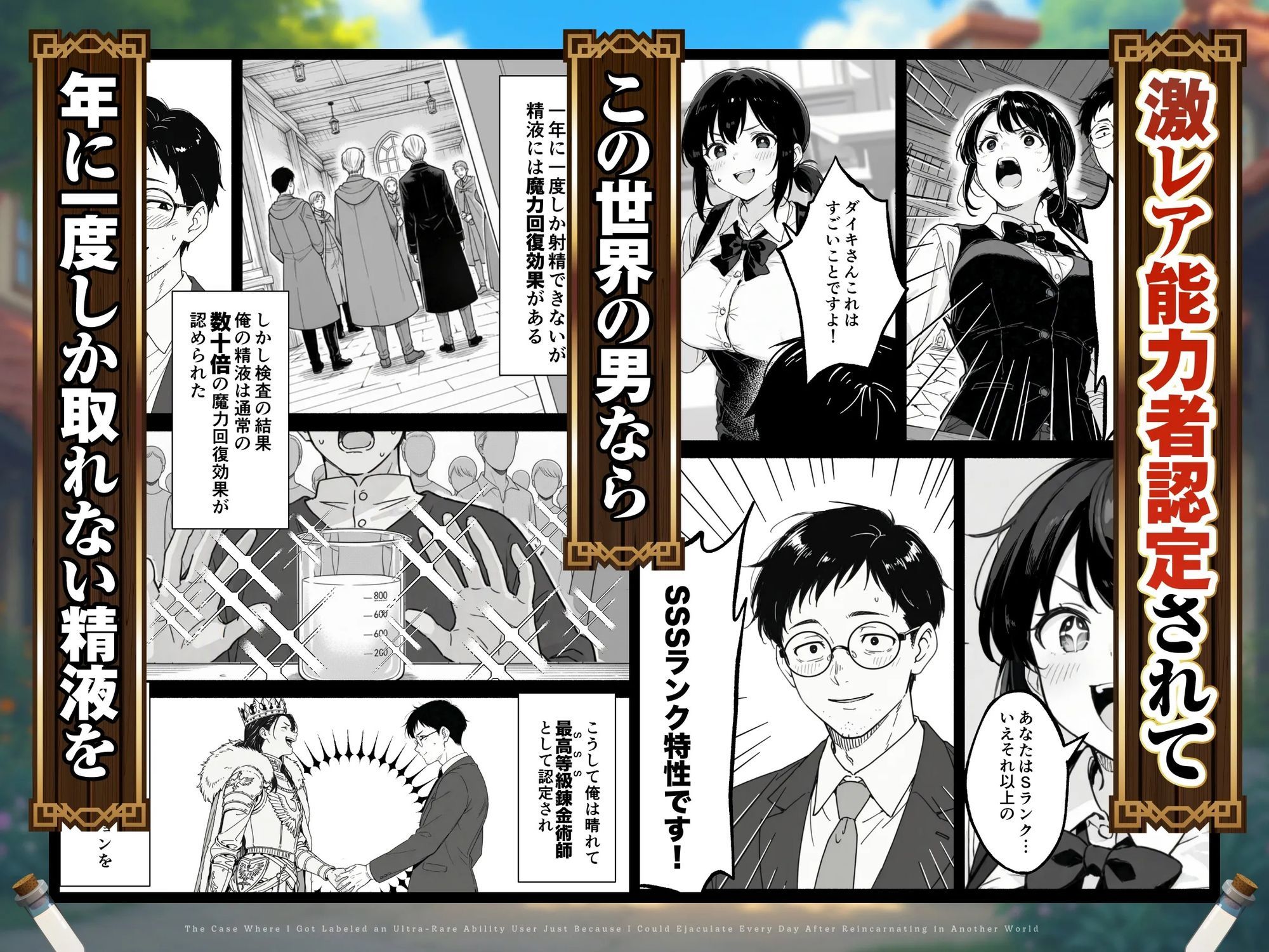 異世界転生したら毎日射精できるというだけで激レア能力者認定された件 画像3